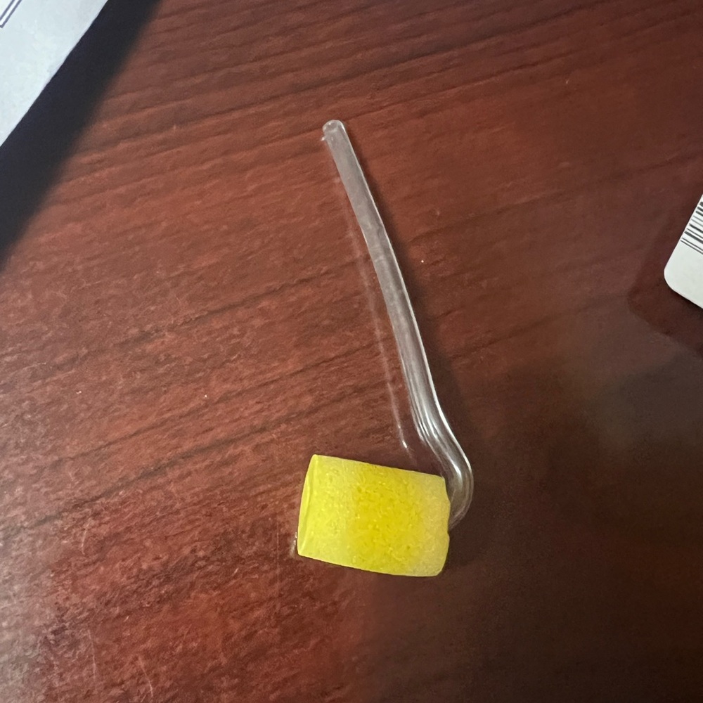 1 Temporary Foam mold for Behind-the-Ear Hearing aid with Attached cut able tube